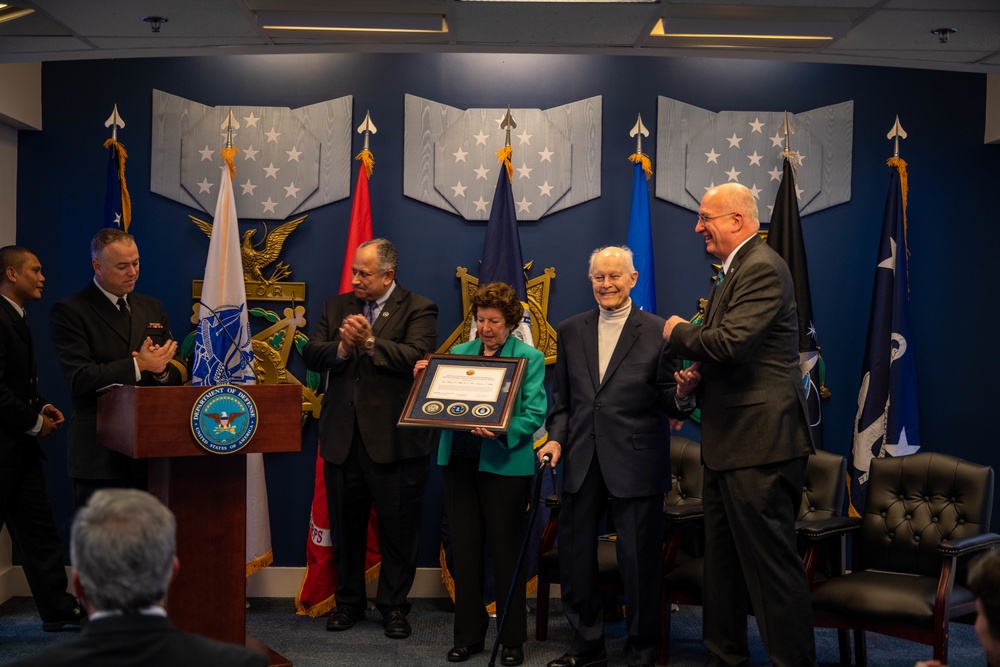 SECNAV Presents the Fisher Award