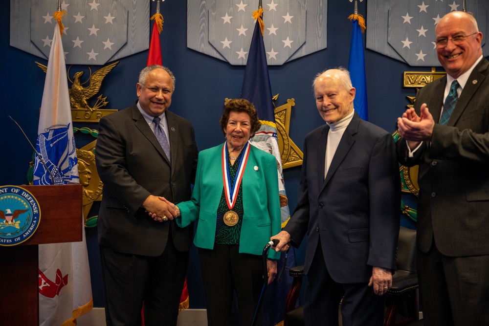 SECNAV Presents the Fisher Award