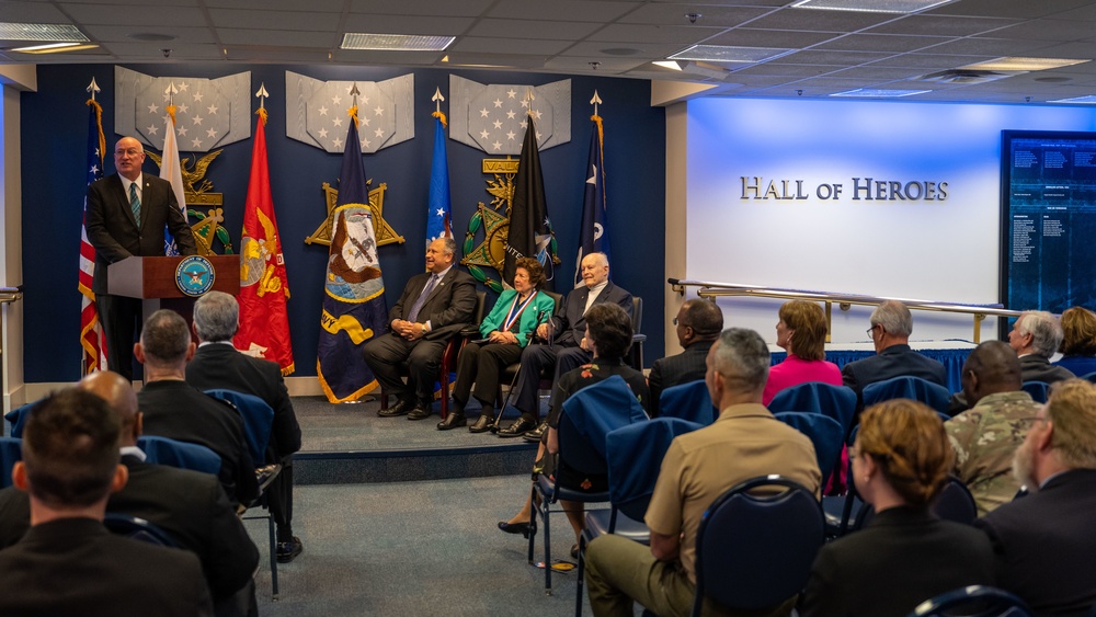 SECNAV Presents the Fisher Award