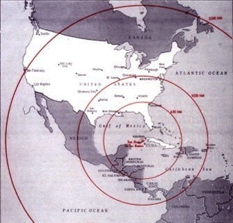 Soviet range during Cuban Missile Crisis