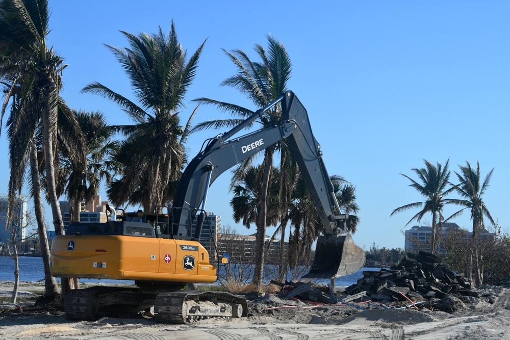 Crews Work to Make the Sanibel Causeway Sound