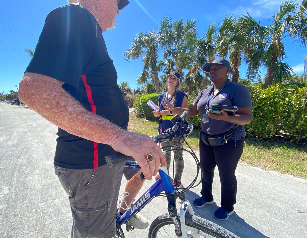 FEMA Disaster Survivor Assistance Teams Canvas Neighborhoods in Sanibel