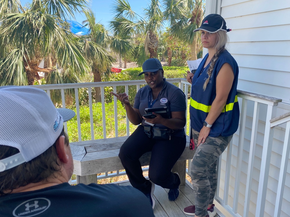 FEMA Disaster Survivor Assistance Teams Canvas Neighborhoods in Sanibel