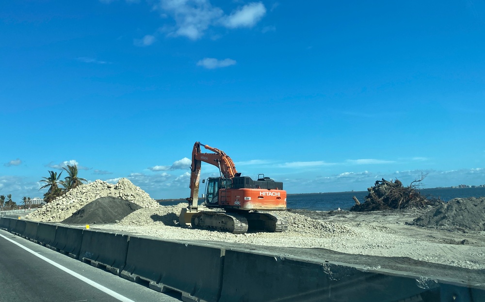 Crews Work to Make the Sanibel Causeway Sound