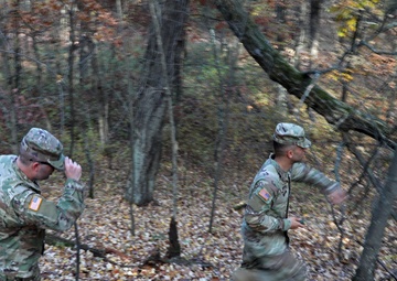 Ammunition platoon trains on land navigation