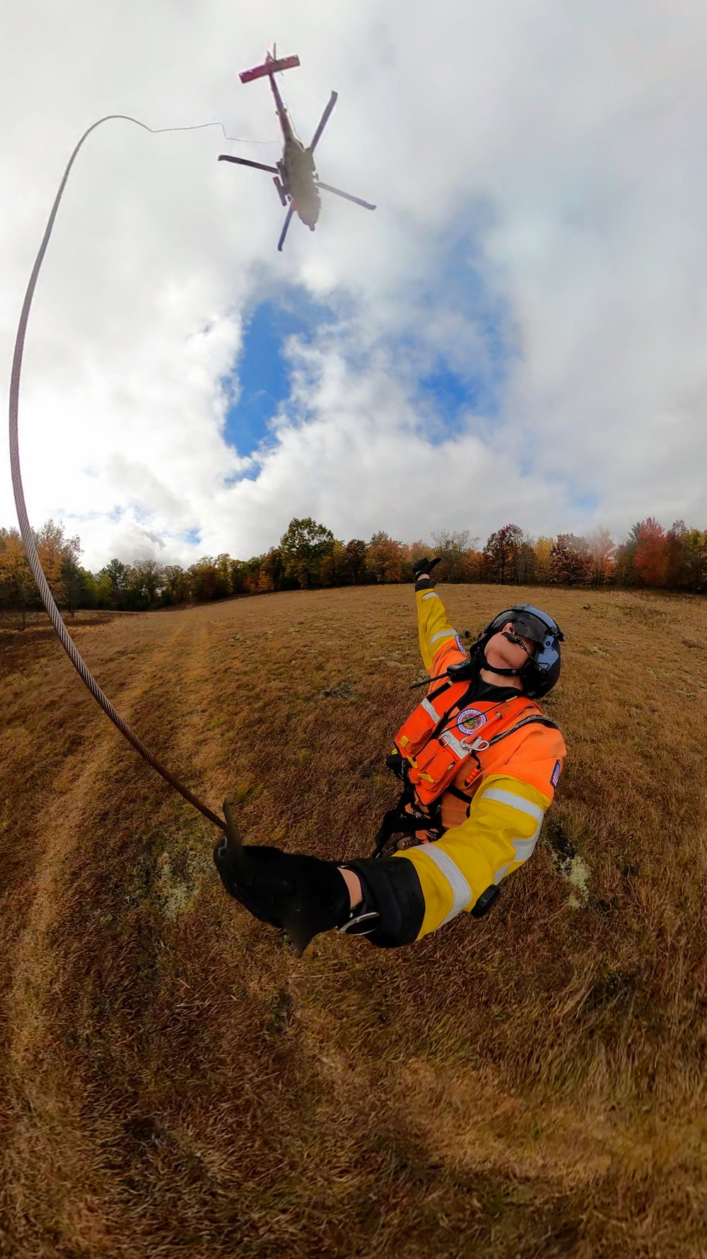 Air Station Traverse City crews train amid breathtaking fall colors