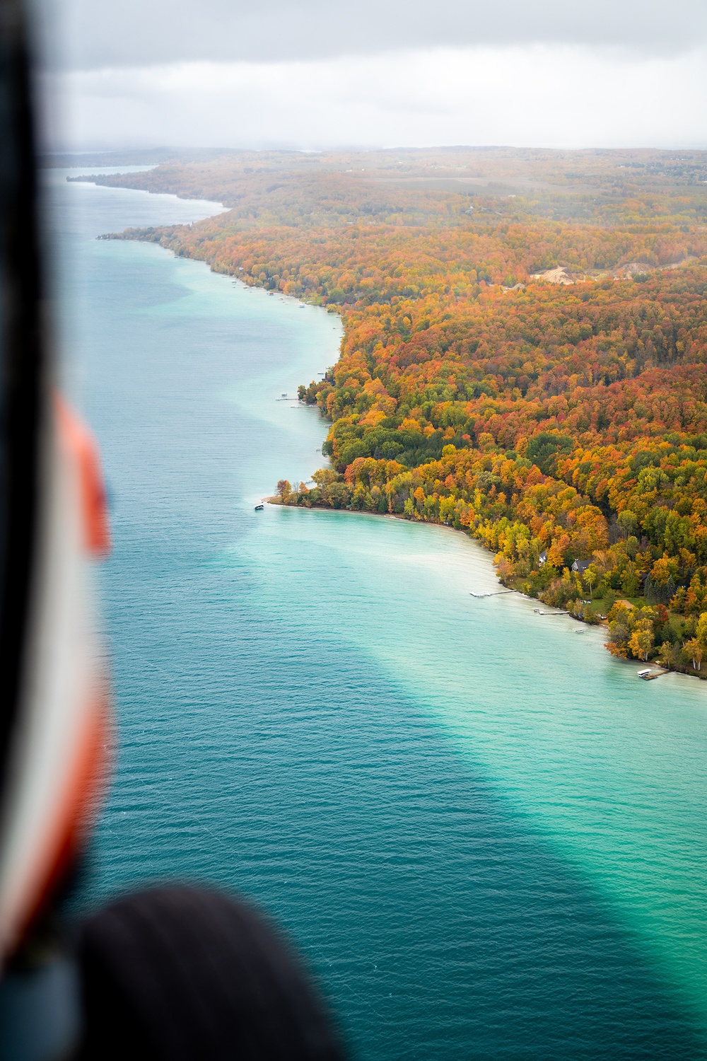 Air Station Traverse City crews train over breathtaking fall colors