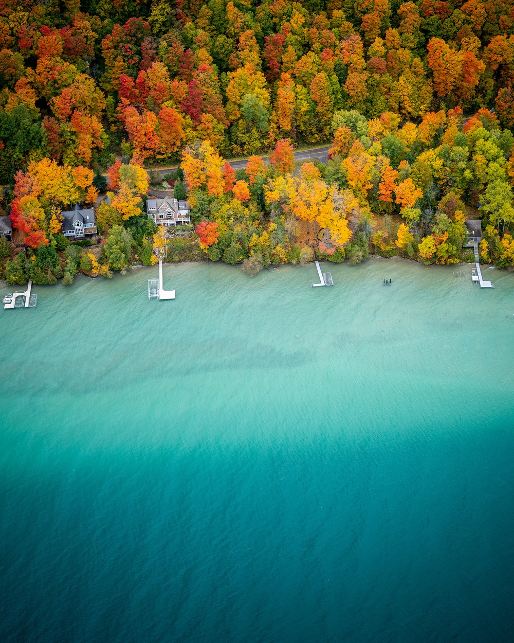 Air Station Traverse City crews train over breathtaking fall colors