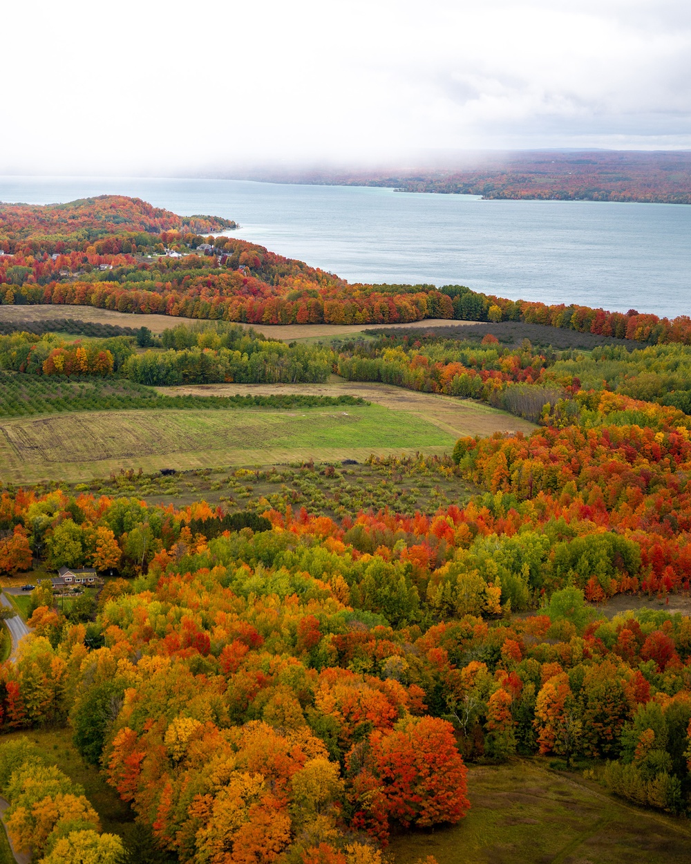 Air Station Traverse City crews train over breathtaking fall colors