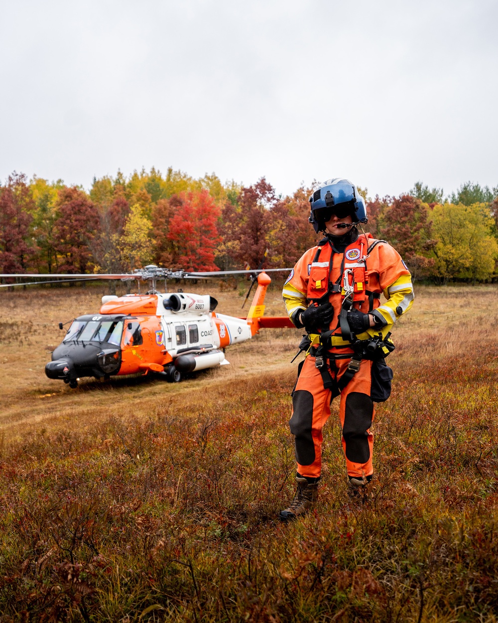 Air Station Traverse City crews train amid breathtaking fall colors