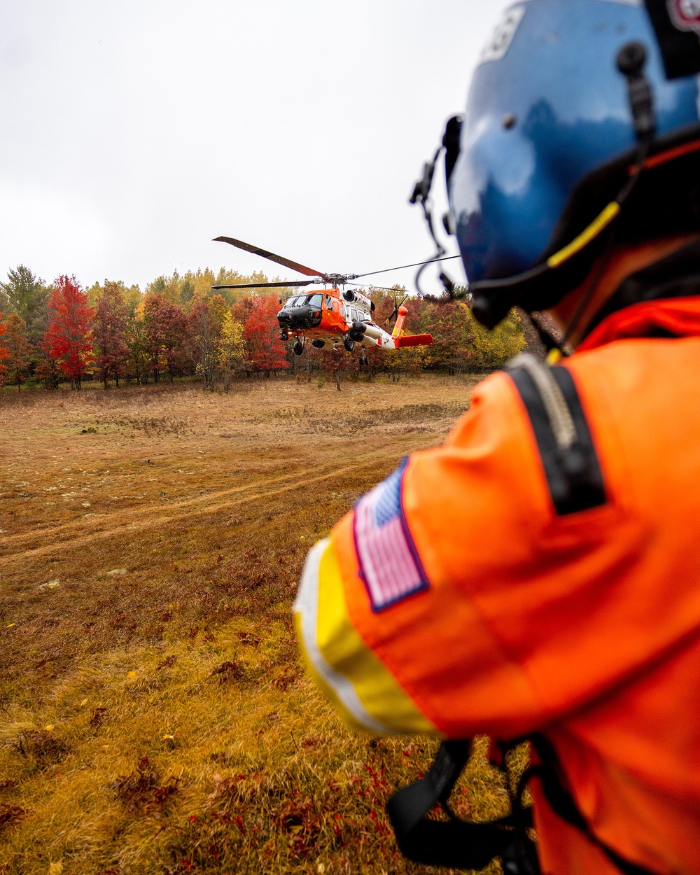 Air Station Traverse City crews train amid breathtaking fall colors