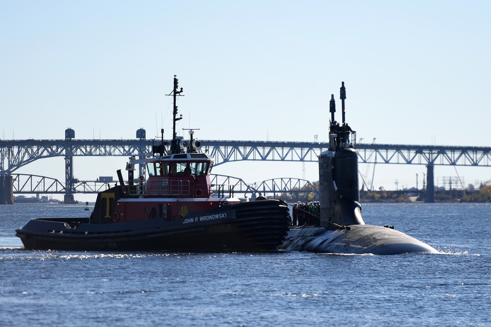 USS North Dakota returns to homeport