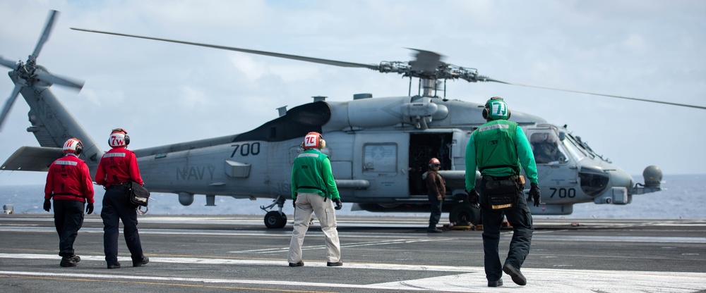 USS Ronald Reagan (CVN 76) conducts flight operations