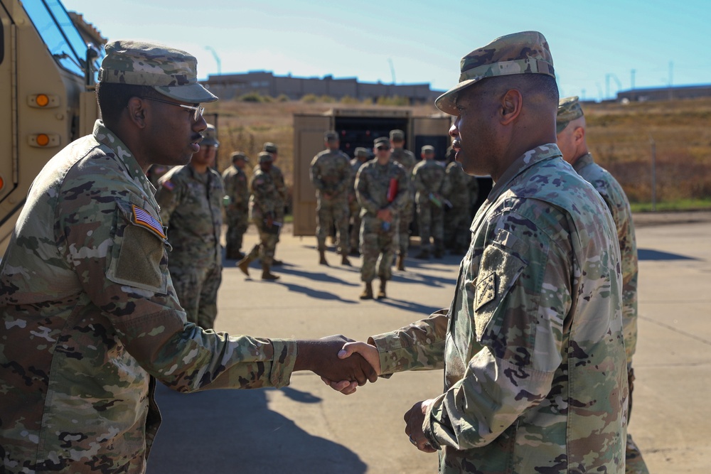 Brig. Gen. Daryl O. Hood visits Fort Riley