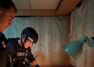 U.S. Coast Guard ensures safety of Port of Guam through at-sea boarding of motor vessel Kenyo  