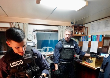 U.S. Coast Guard ensures safety of Port of Guam through at-sea boarding of motor vessel Kenyo  