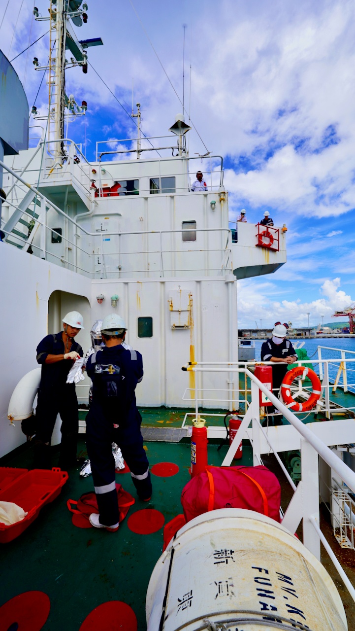 U.S. Coast Guard ensures safety of Port of Guam through port state control exam of motor vessel Kenyo  