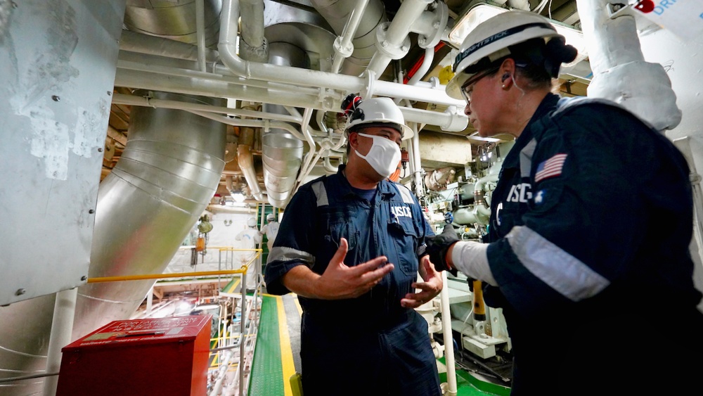 U.S. Coast Guard ensures safety of Port of Guam through port state control exam of motor vessel Kenyo 