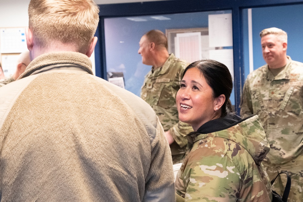 Commander of the Alaska Air National Guard visits 168th Wing