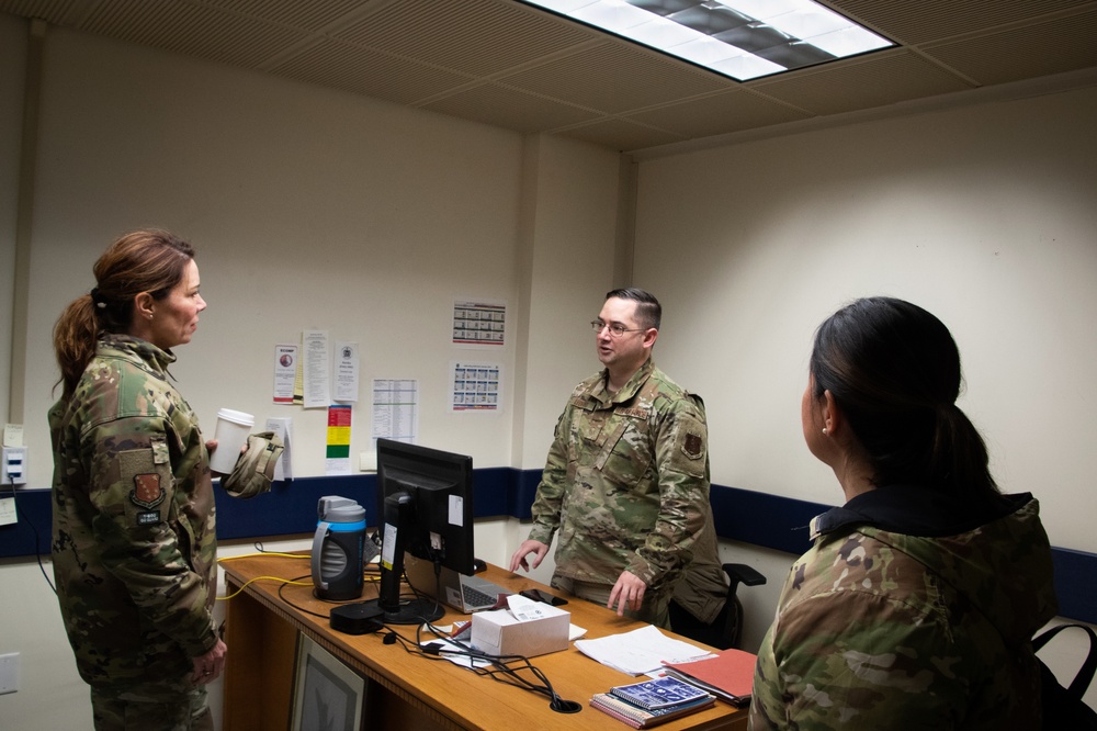 Commander of the Alaska Air National Guard visits 168th Wing