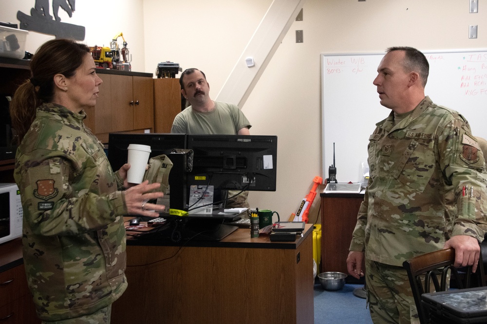 Commander of the Alaska Air National Guard visits 168th Wing