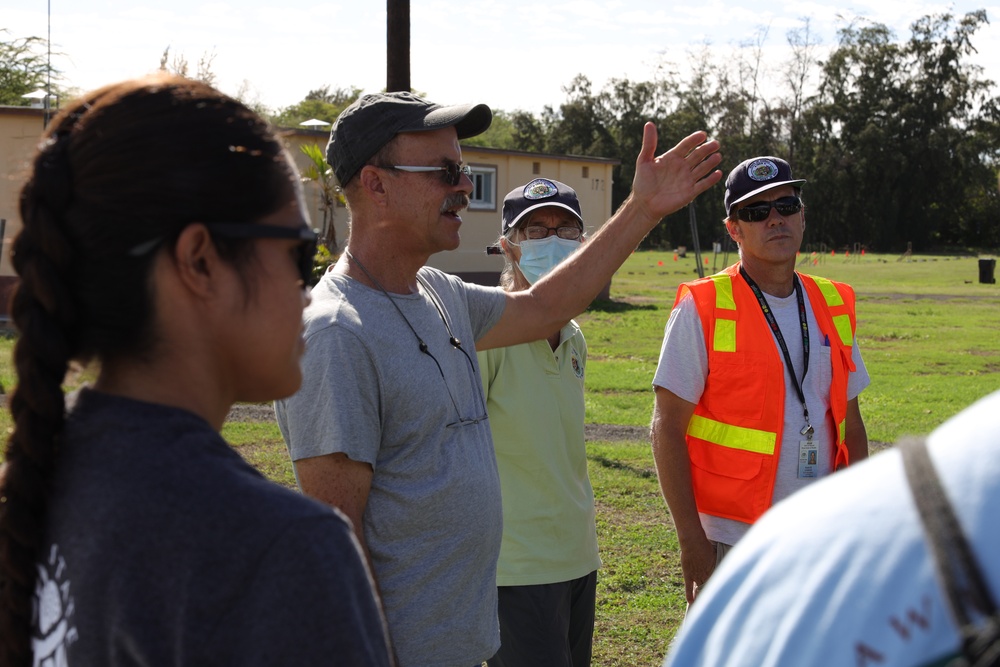 Hawaii Department of Health Personnel Visit the Pu’uloa Range Training Facility