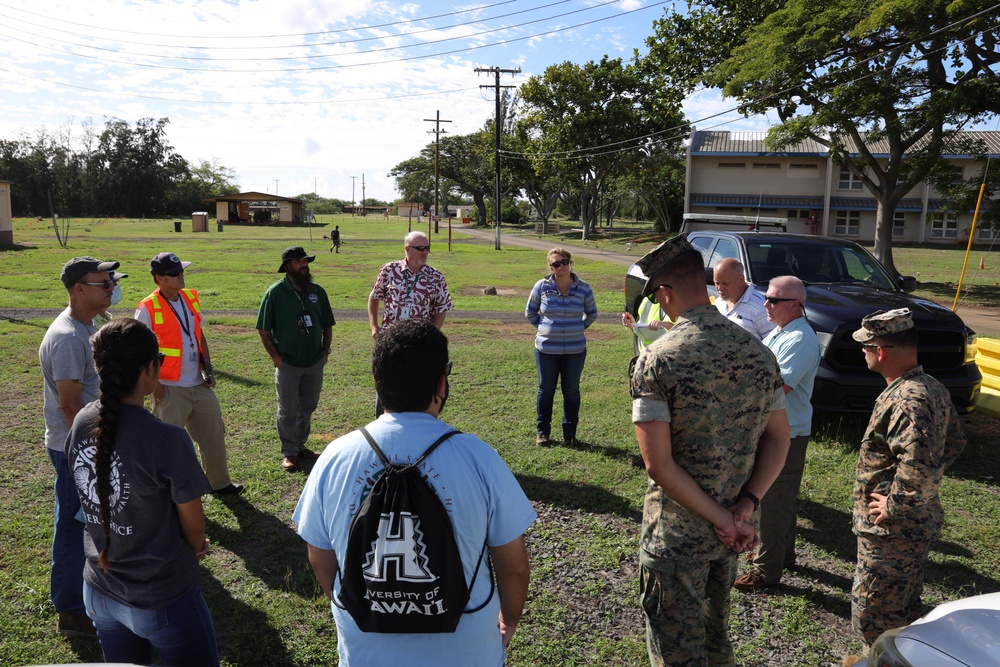 Hawaii Department of Health Personnel Visit the Pu’uloa Range Training Facility