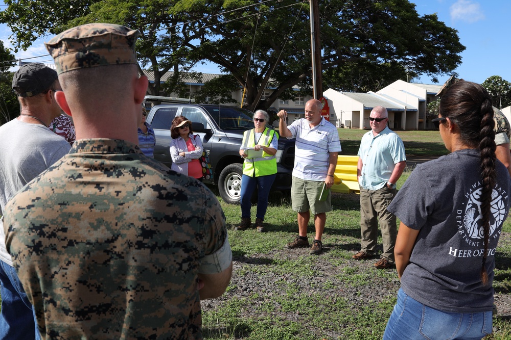 Hawaii Department of Health Personnel Visit the Pu’uloa Range Training Facility