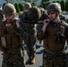 MAG-12 Hospital Corpsmen hone their skills during a flight line aid station exercise