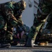 MAG-12 Navy Corpsmen hone their skills during a flight line aid station exercise