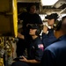 Crewmembers aboard Coast Guard Cutter Hamilton conduct basic engineering casualty control exercises while underway in the Atlantic Ocean