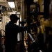 Crewmembers aboard Coast Guard Cutter Hamilton conduct basic engineering casualty control exercises while underway in the Atlantic Ocean