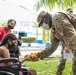 Arkansas Air National Guard members attend to patients during Continuing Promise 2022