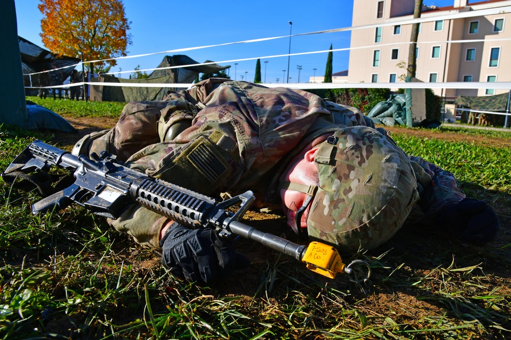 Expert Infantryman Badge, Expert Soldier Badge and Expert Field Medical Badge training.