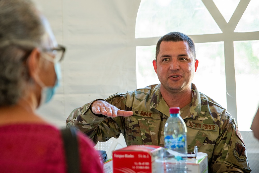 Arkansas Air National Guard members provide medical care during Continuing Promise 2022