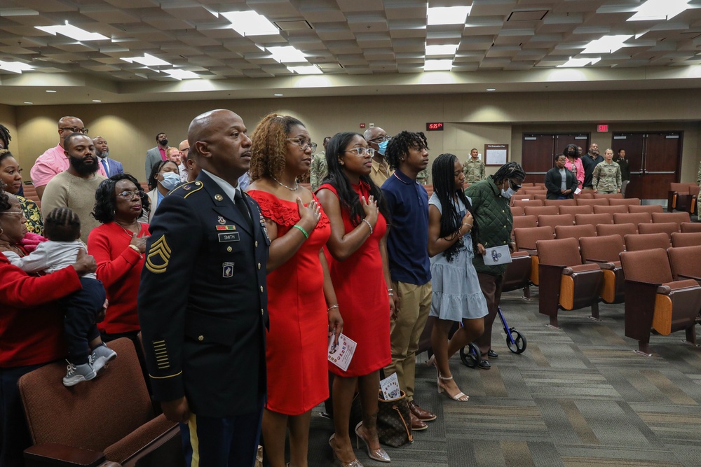 U.S Army Sgt. 1st Class Terrance C. Smith retires after 21 years of service.