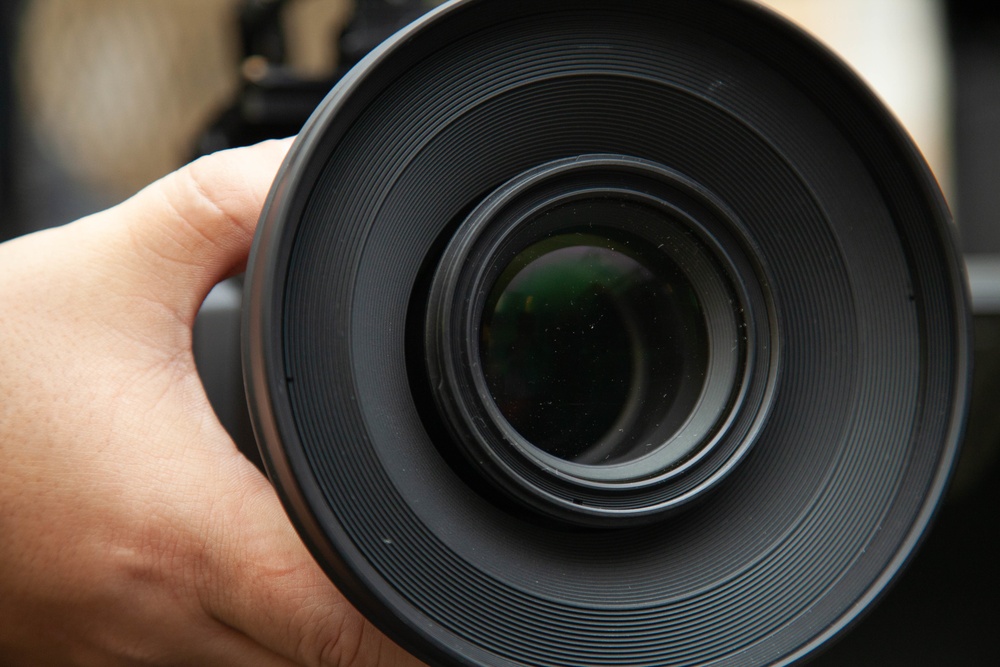 Camera Man Preps Equipment for Military Spirit Week