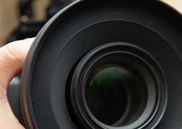 Camera Man Preps Equipment for Military Spirit Week