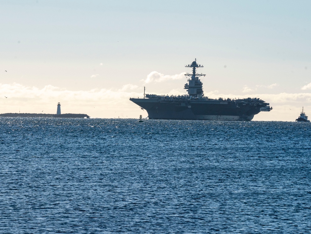 Gerald R. Ford Carrier Strike Group arrives in Halifax