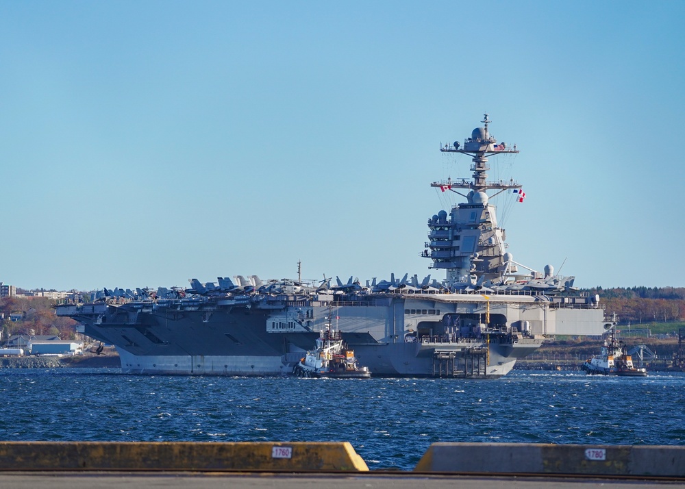 Gerald R. Ford Carrier Strike Group arrives in Halifax