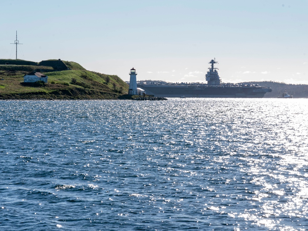 Gerald R. Ford Carrier Strike Group arrives in Halifax