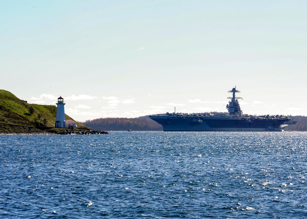 Gerald R. Ford Carrier Strike Group arrives in Halifax