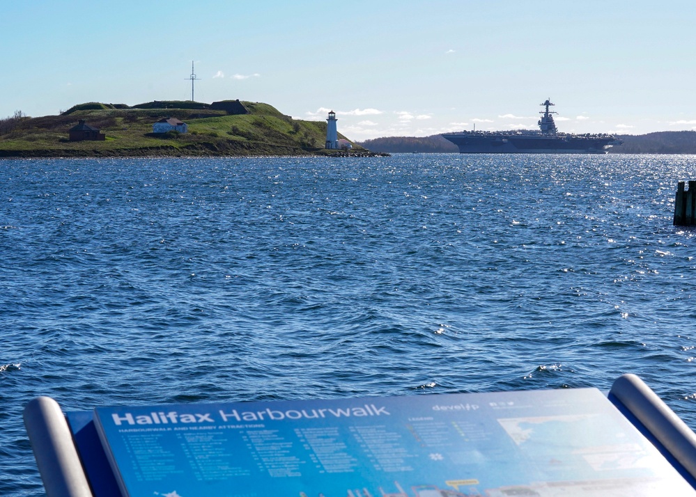 Gerald R. Ford Carrier Strike Group arrives in Halifax