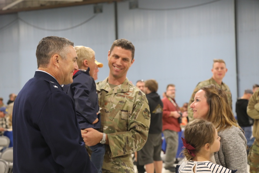 128th Air Control Squadron homecoming ceremony