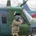 Military Working Dogs participate in UH-1N Huey training