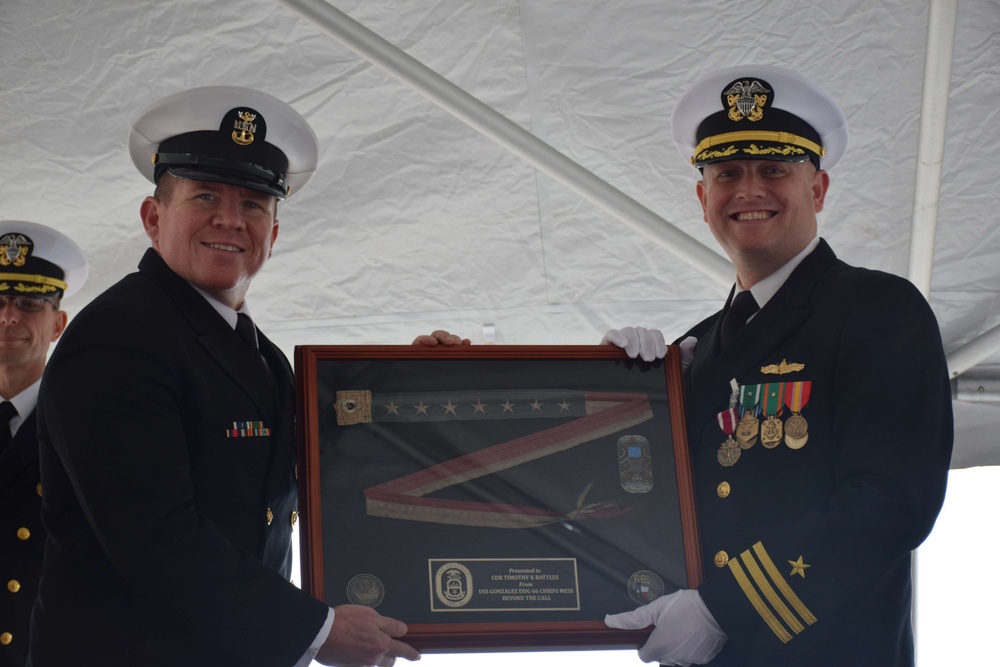 USS Gonzalez Change of Command