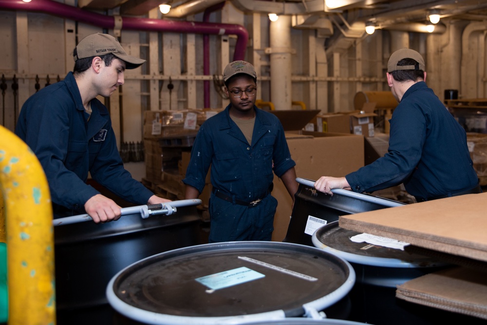 SUPPLY DIVISION MOVES HAZARDOUS MATERIALS