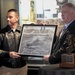 Bob Feller Bust Presentation to crew of USS Cooperstown (LCS 23)