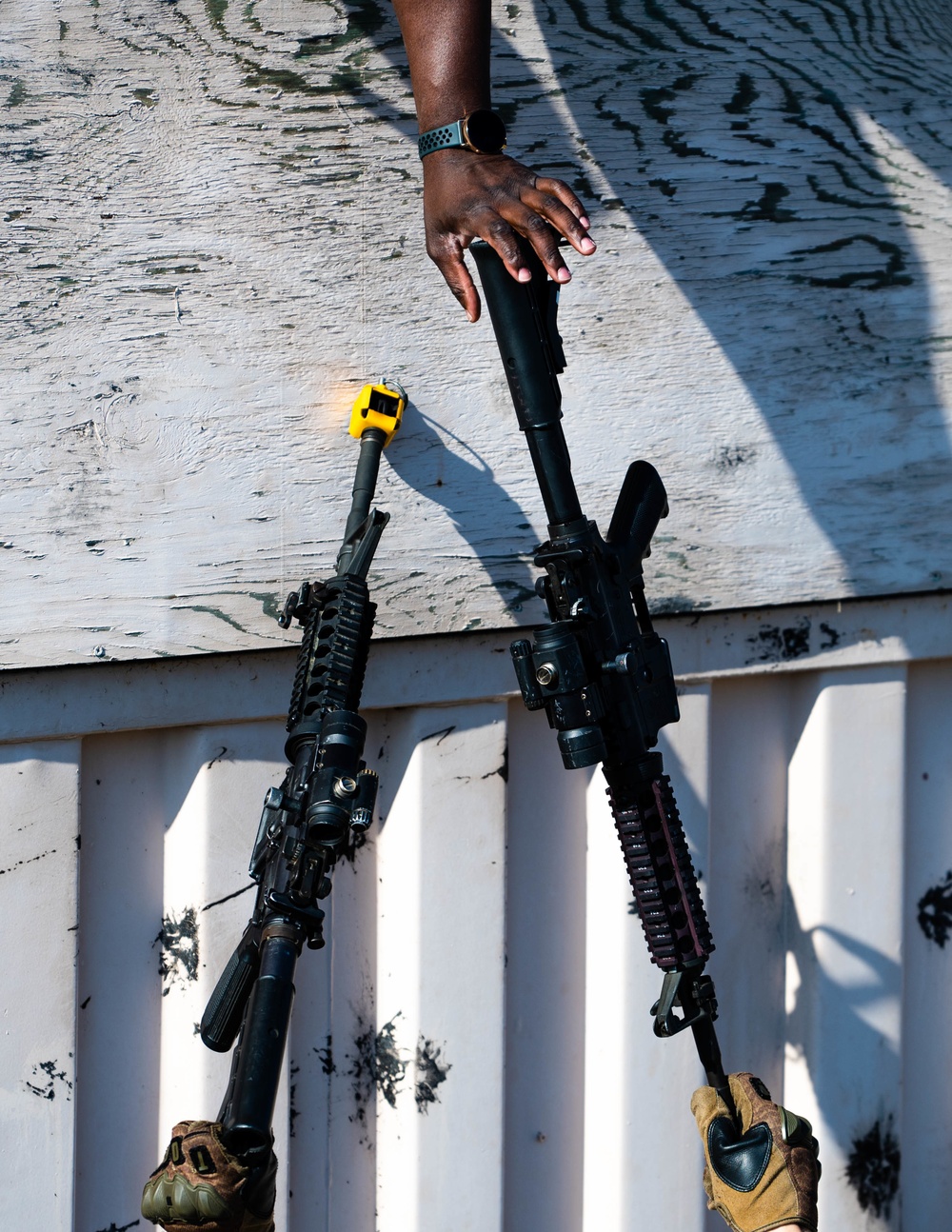 375th Security Forces Squadron simulates fire fight during Ballistic Badger 2022