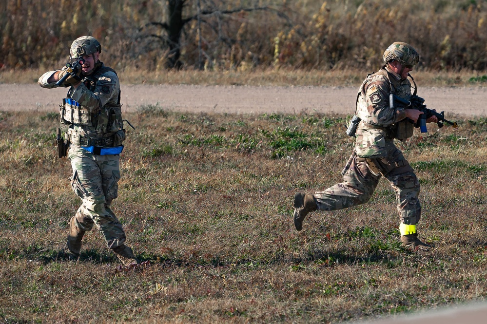 375th Security Forces Squadron simulates fire fight during Ballistic Badger 2022